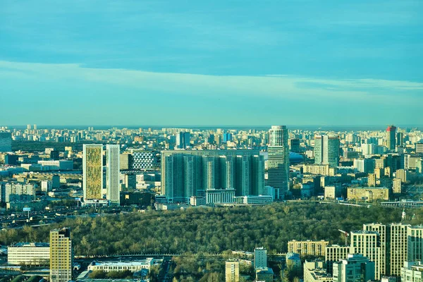 Vista Ciudad Moscú Desde Torre Ciudad Del Imperio Moscú — Foto de Stock