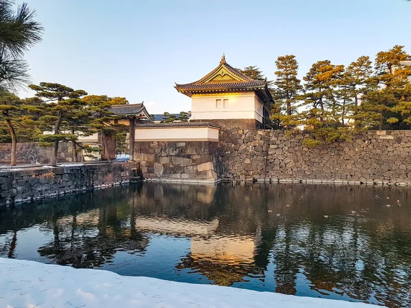 東京都 2018年1月23日 皇居周辺の公園 — ストック写真