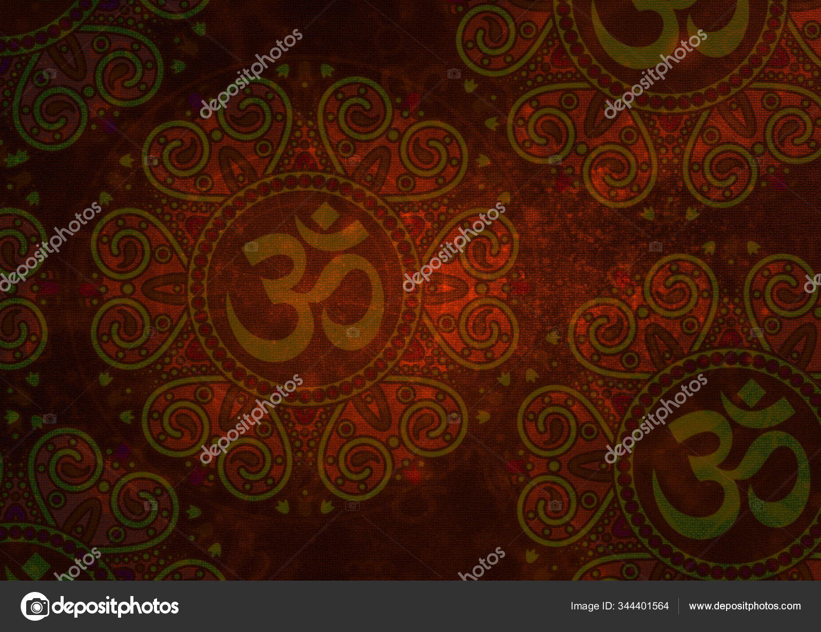 Ohm Ganesha Sign Pattern Background , Hindu god Stock Photo by ©SEABOY888  344401564