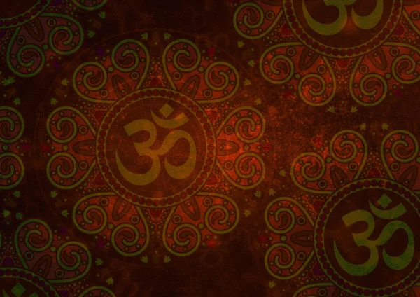 Ohm Ganesha jel minta háttér, hindu isten — Stock Fotó