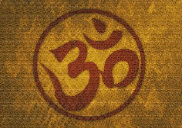 Ohm Ganesha Sign Pattern Background, Hindu god — стокове фото