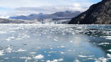 Aialik buzul buz akışı Pasifik Okyanusu Alaska kıyı Kenai Fjords