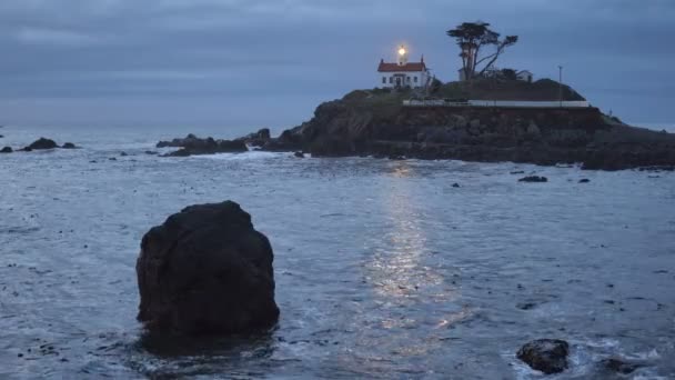 Halbmond Stadt Kalifornien Pazifikküste Batteriepunkt Leuchtturm