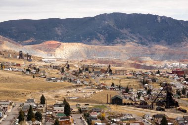 Walkerville Butte Montana ABD evler madencilik faaliyetleri donatımı