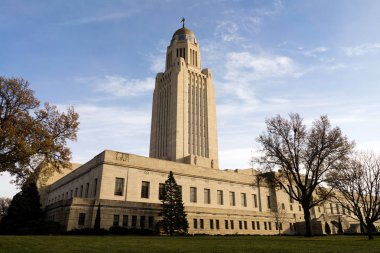 Lincoln Nebraska sermaye Binası hükümet kubbe mimarisi