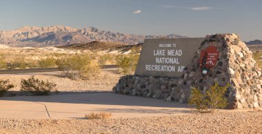 Lake Mead Ulusal rekreasyon alanı Nps anıt giriş işareti