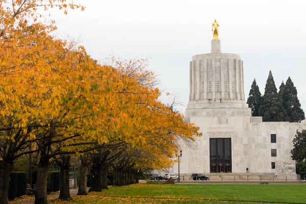 Stát hlavním městě salem oregon vláda kapitálu budovu v centru města — Stock fotografie