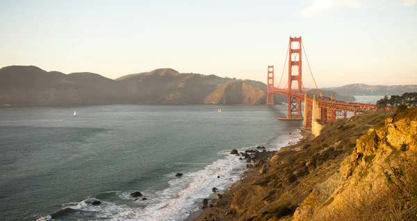 Golden Gate Bridge Fort Point San Francisco Bay California — Stock Photo, Image