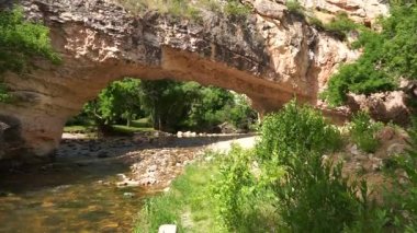 Ayres doğal Bridge Park Converse ilçe Wyoming Laprele Creek