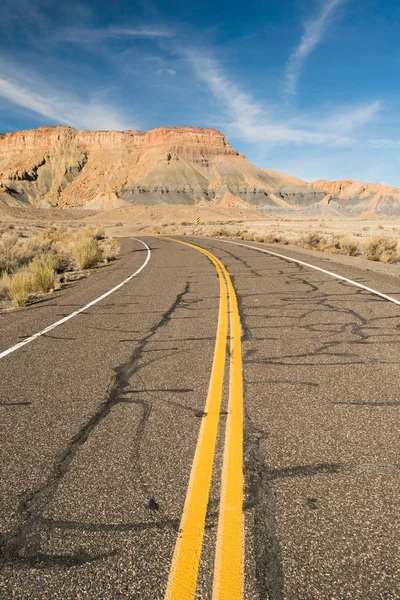 Estrada Rural Não Manutenção Utah Voltar País — Fotografia de Stock