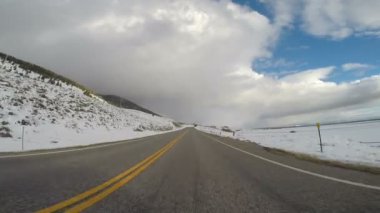 Yol deprem gölün güneybatı Montana kış fırtına yaklaşıyor