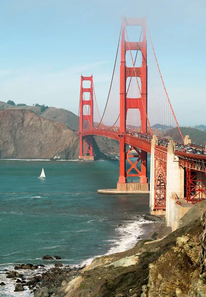 Golden Gate Bridge Fort Point San Francisco Bay Califórnia — Fotografia de Stock