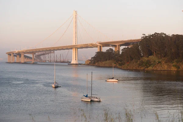 Clipper Cove Bay Bridge San Francisco Treasure Island Californie — Photo