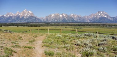 Rocky Dağları Grand Tetons Moran kırsal Wyoming Mount