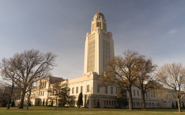 Lincoln Nebraska sermaye Binası hükümet kubbe mimarisi