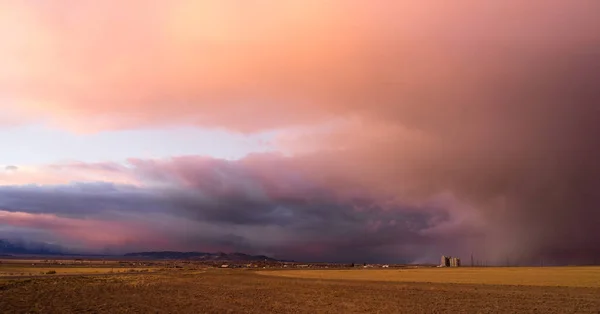 Milford Utah Storm al tramonto Great Basin USA — Foto Stock