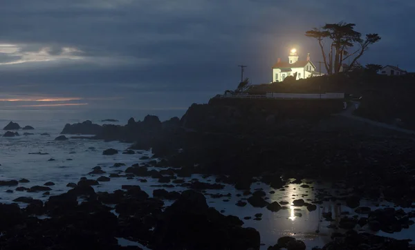 Crescent City California Pacific Coast Battery Point Lighthouse — Stock Photo, Image