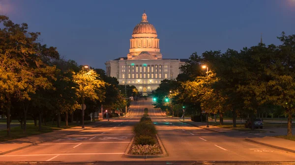 Sokak görünümü Jefferson City Missouri Devlet sermaye Binası
