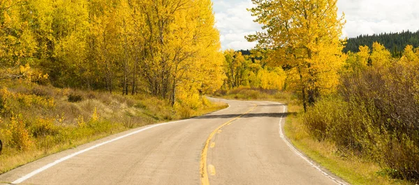 Viaje panorámico de carretera abierta Two Lane Blacktop Highway — Foto de Stock