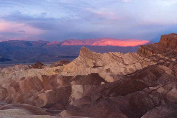 Rugged Badlands Amargosa Mountain Range Death Valley Zabriske Po — Stock Photo, Image