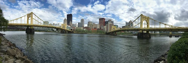 Pittsburgh Pennsylvania centro ciudad horizonte Allegeny río — Foto de Stock