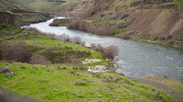 Vahşi Deschutes nehir Maupin Oregon dışında — Stok video