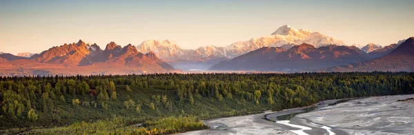 Denali Range Mt McKinley Alaska North America — Stock Photo, Image