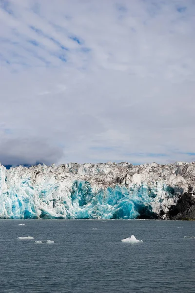冰川冰水表面的海洋景观水生荒野 免版税图库照片