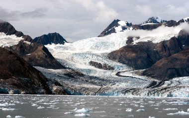 Glacial Flow Kenai Fjords Alaska Harding Ice Field Aialik Glacier clipart