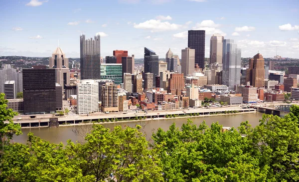 Skyline de Pittsburgh Pensilvânia centro cidade — Fotografia de Stock