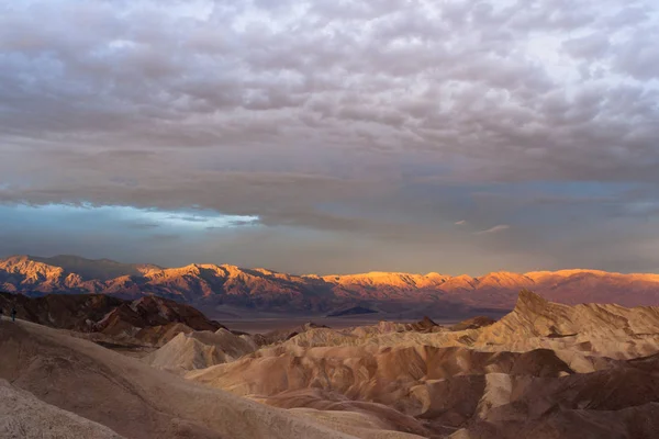 Rugged Badlands Amargosa Mountain Range Death Valley Zabriske Po — Stock Photo, Image