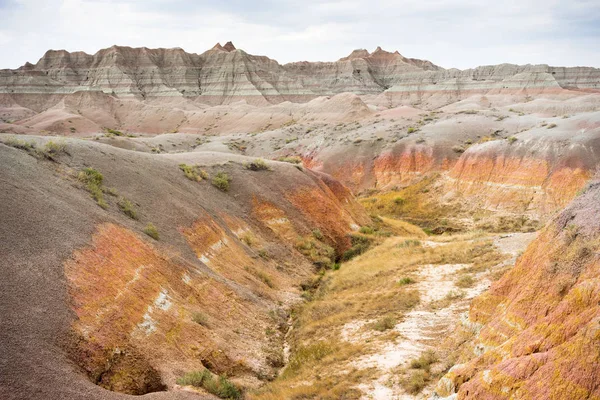 Geologia Formacje skalne Park Narodowy Badlands Dakota Południowa — Zdjęcie stockowe