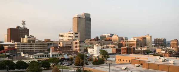 Vista panorámica del centro de Omaha Nebraska City Skyline — Foto de Stock