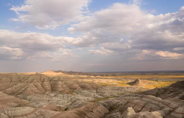 Γεωλογία σχηματισμοί βράχων Badlands Εθνικό Πάρκο Νότια Ντακότα — Φωτογραφία Αρχείου