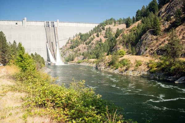 Dworshak Dam Concrete Gravity North Fork Clearwater River Idaho — Stock Photo, Image