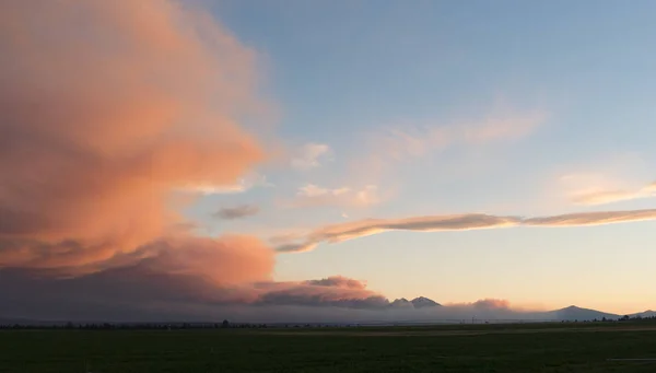 Dramatic Sky Storm Cloud Formation At Dusk Sunset — Stock Photo, Image