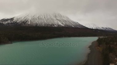 Kenai Gölü son sınır Alaska rota 1 zümrüt rengi