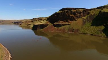 Lyons feribot yılan'a Palouse Nehri boyunca kanocu seyahat