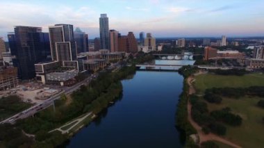 Austin Texas şehir şehir manzarası kentsel mimari panoramik