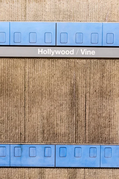 Wall Decor Los Angeles Metro Filmstrip Hollywood Vine Station — Fotografia de Stock