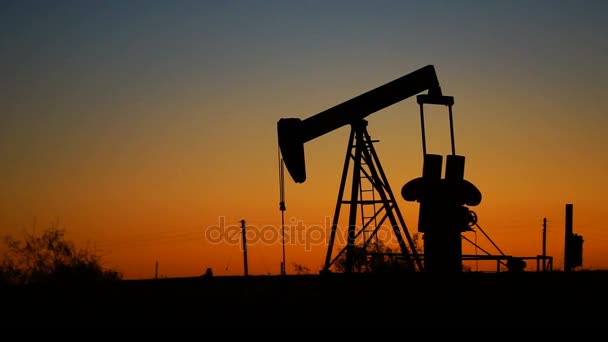 Нефтепромысловый Насос Jack Fracking Machine Drills Pumps Resources — стоковое видео