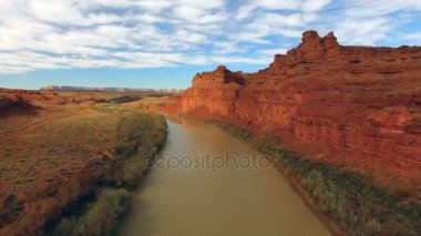 San Juan Nehri Halchita Utah anıt Vadisi Kuzey Amerika
