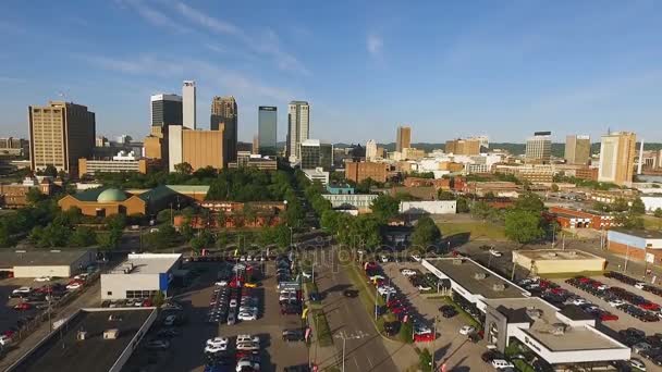 Memphis Tennessee Skyline Centro Ciudad Elevación — Vídeo de stock