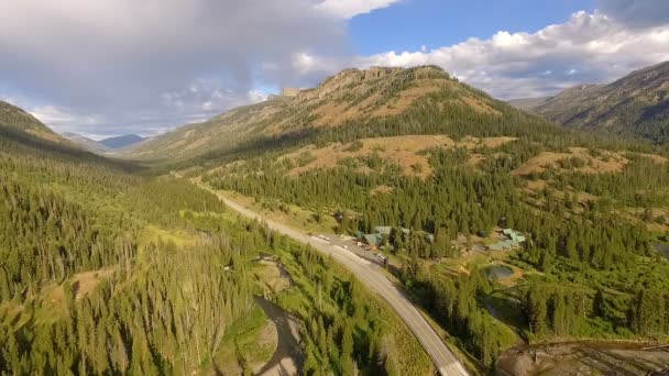 Keleti Bejáratánál Yellowstone Nemzeti Park Lamar Völgy — Stock videók