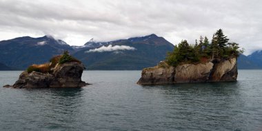 Rock Buttes açık su kış okyanus Alaska diriliş Bay