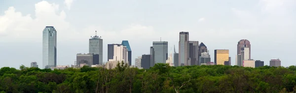 Dramatische hemel Over Downtown Houston Texas de Skyline van de stad — Stockfoto