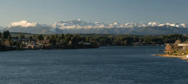 Montagnes olympiques Puget Sound Bremerton Washington — Photo