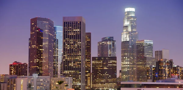 Vista apretada Edificios más altos Centro de Los Ángeles California —  Fotos de Stock
