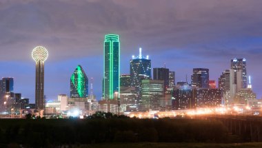 Downtown Dallas Skyline East Texas City Urban Landscape clipart
