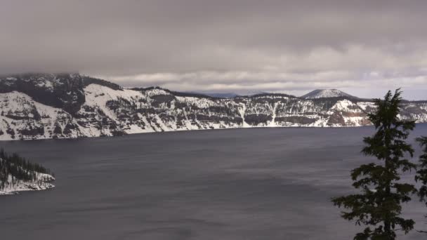 Rim Kış Fırtına Sihirbazı Island Kuzey Dağı Scott — Stok video
